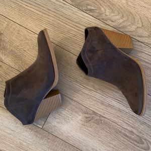 Dolce Vita Gray Suede Booties